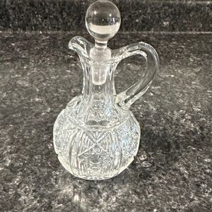 Small Glass Elegant Cruet